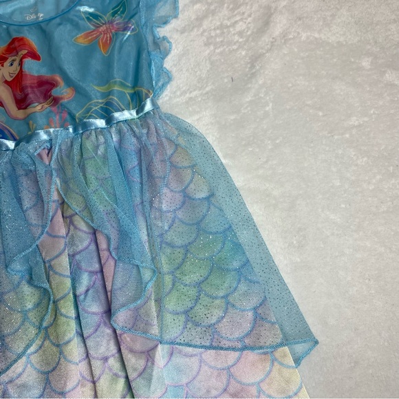 Disney Ariel The Little Mermaid Nightgown Dress Size 5 - Picture 8 of 12